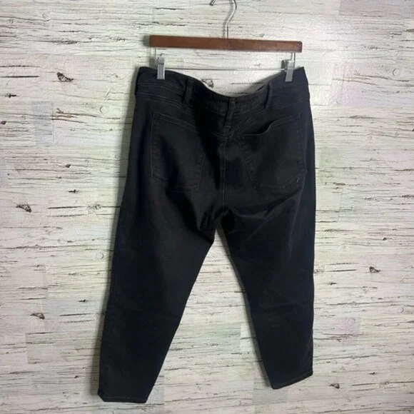 Silver Jeans Avery Skinny crop black distressed jeans size 36 - Picture 8 of 8